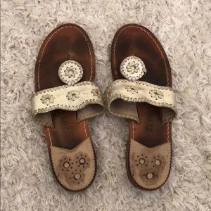 JACK ROGERS (used) platinum size 8